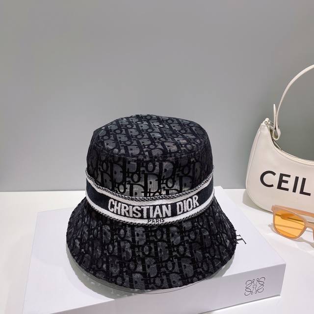 高版本. Dior迪奥新品迪奥网纱渔夫帽 Ab机场look 质量代购版本 适合日常穿搭的一款渔夫帽